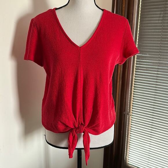 Madewell | Texture and Thread Top with Tie Knot Size S - Picture 4 of 11